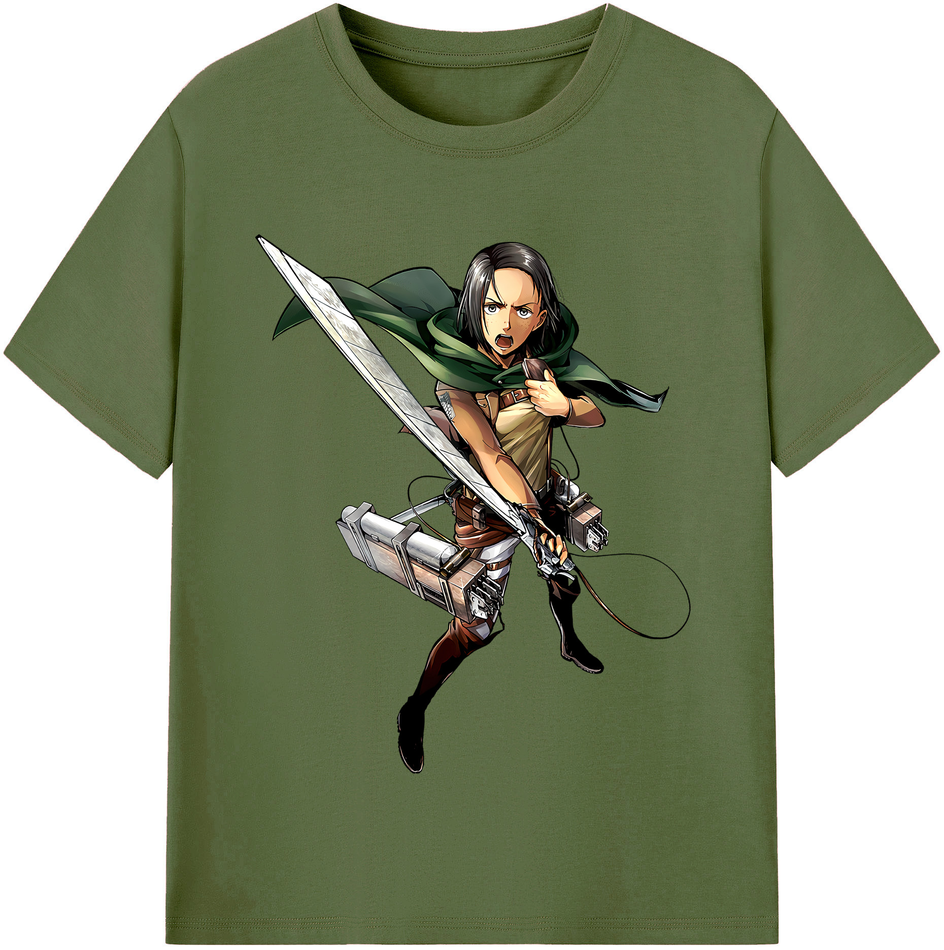 （画像用） 進撃の巨人 Attack on Titan 綿100％半袖Tシャツ（フロントプリント）